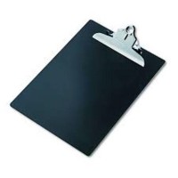 Saunders Recycled Plastic Clipboards, Plastic Black - Single